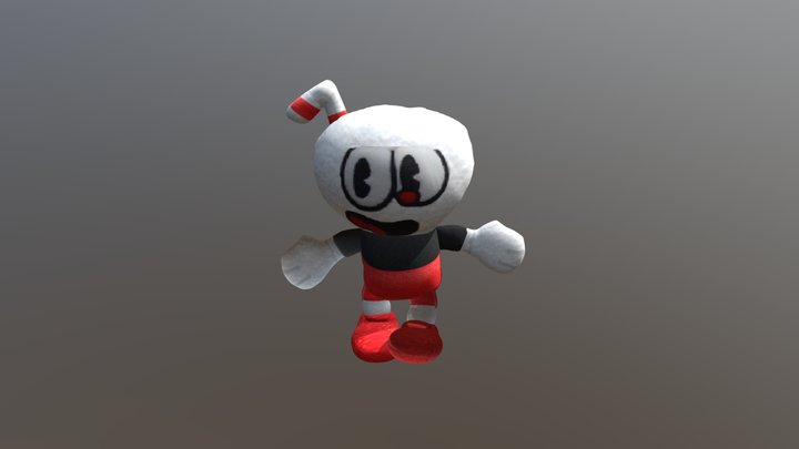 Cuphead Plush 3D Model