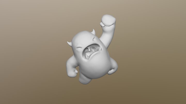 Melvin Sculpt Decimated 3D Model