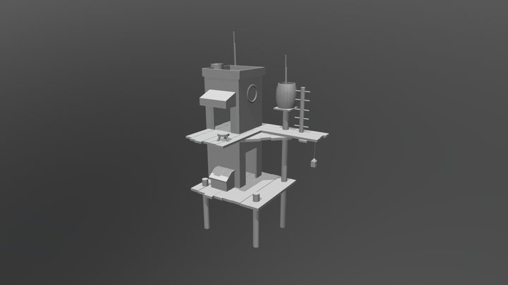 Water House 3D Model