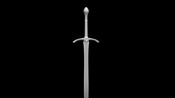 Gandalf Glamdring sword 3D Model