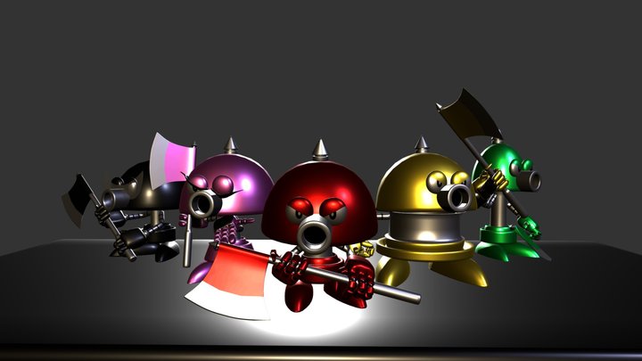 Super Mario RPG - Axem Rangers Squad! 3D Model