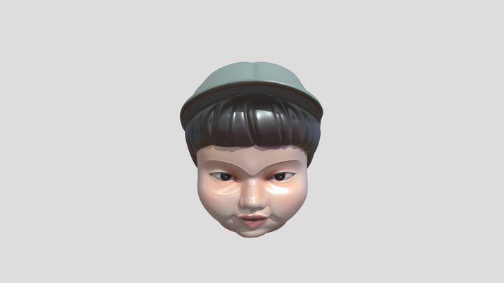 Squid game Cheol-su head model 3D Model