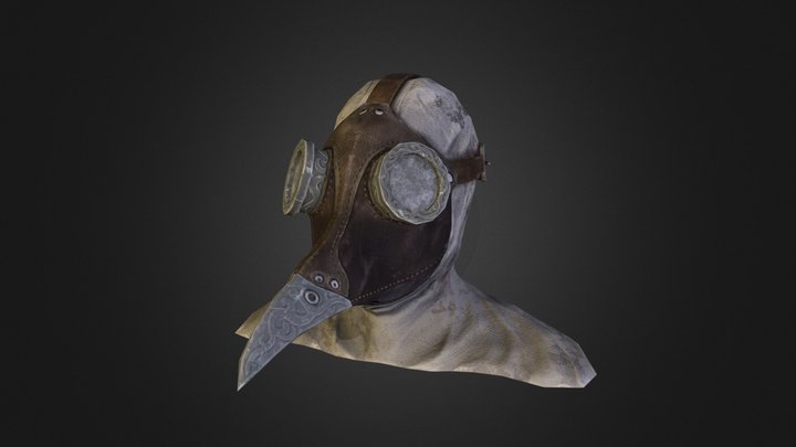 Plague Doctor Mask 3D Model