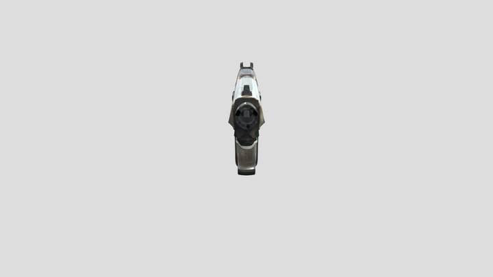 A decorative handgun 3D Model