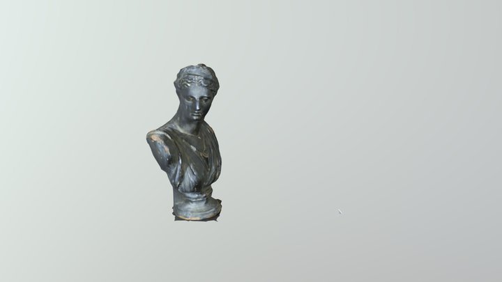 Buste Dame Noir SD 3D Model