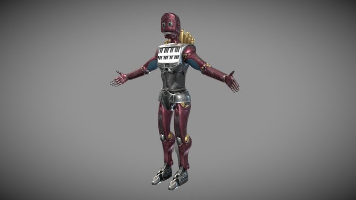 Musical Robot 3D Model