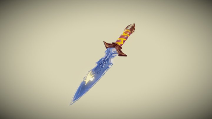 Fire Kunai 3D Model