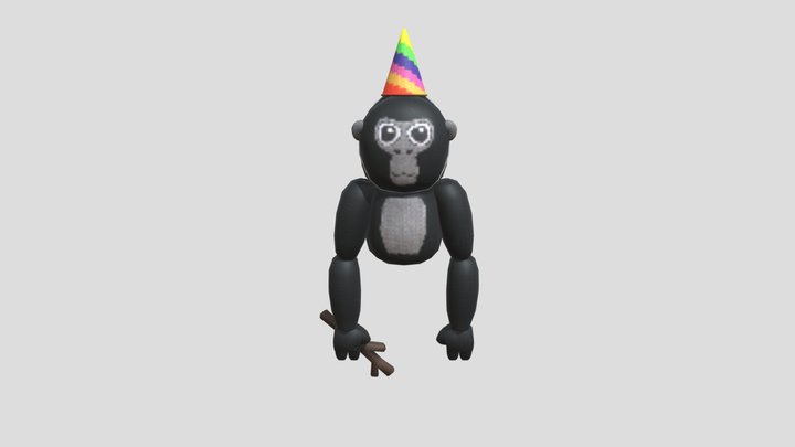 Gorilla-tag-monke-plush-cosmetic 3D Model