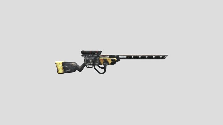 Laser Rifle Older (Fallout ?) 3D Model
