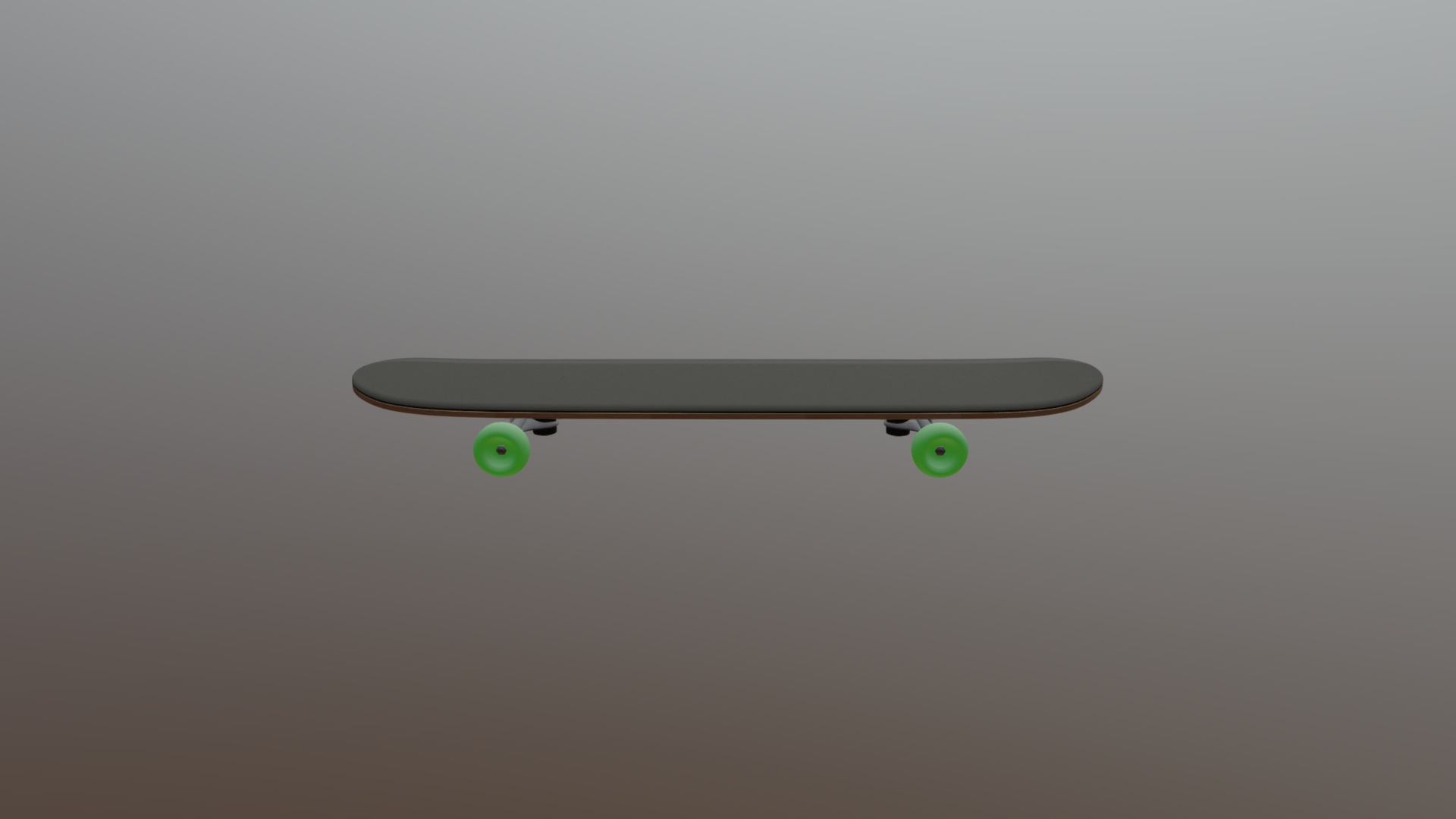 3D model Skateboard - This is a 3D model of the Skateboard. The 3D model is about a black and green table with green balls on it.