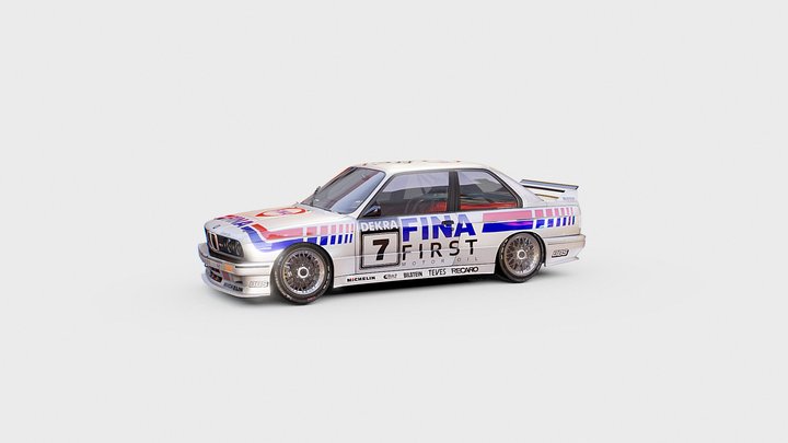 BMW M3 E30 DTM | www.vecarz.com – Modelo 3D gratuito STL