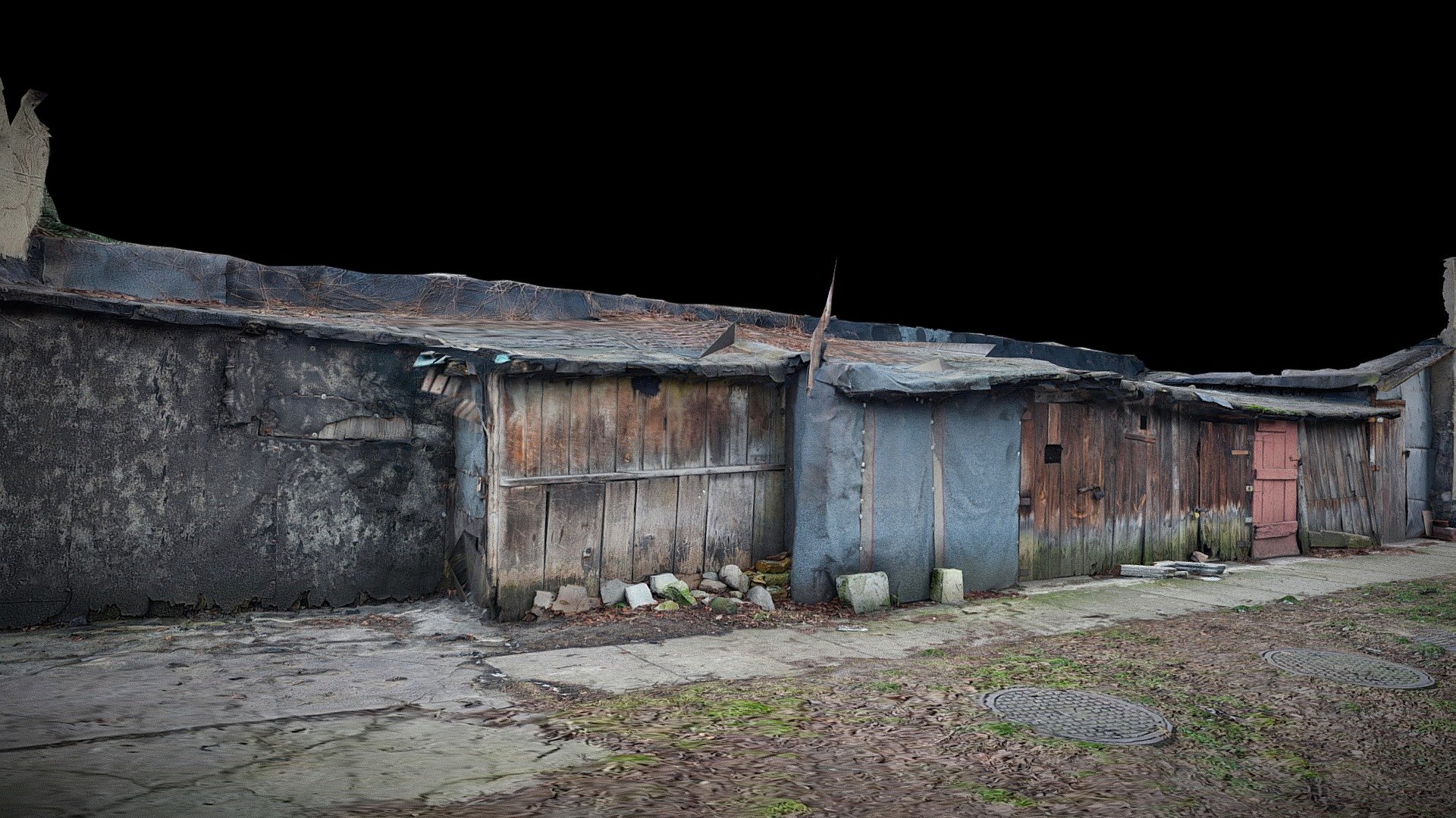 Lowicz, Old yard in Downtown