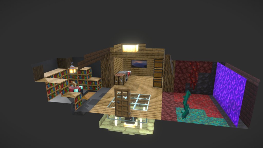 Minecraft Isometric Room