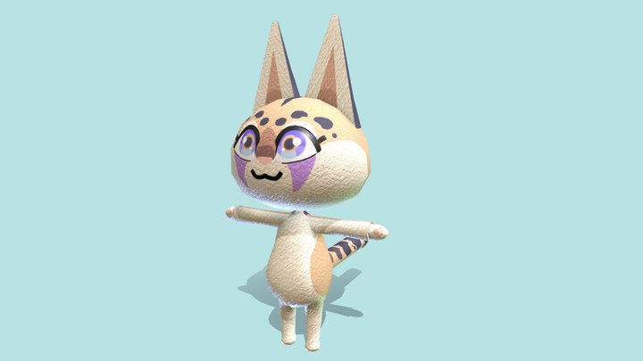 Animal Crossing Villager - Nyah 3D Model