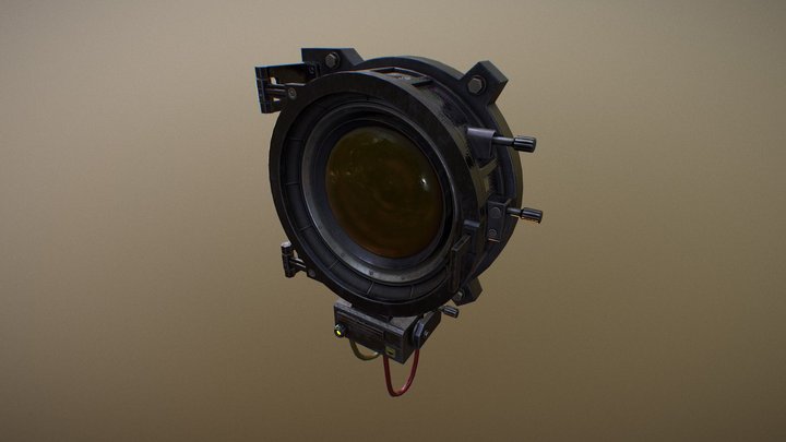 Lens hard surface 3D Model