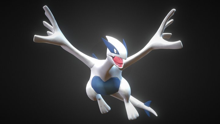 3DS - Pokédex 3D Pro - #249 Lugia - The Models Resource