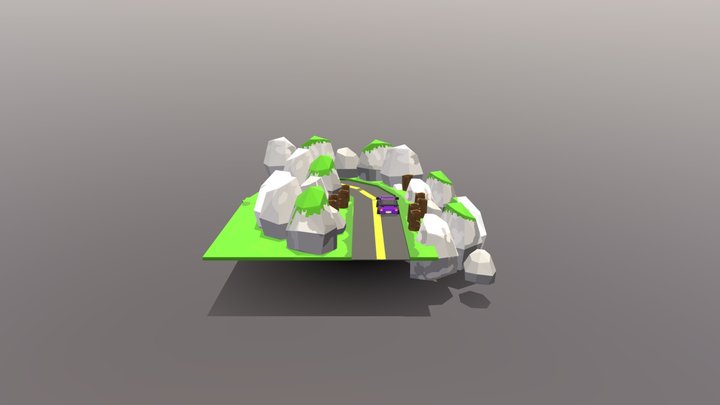 Racing Map 3D Model