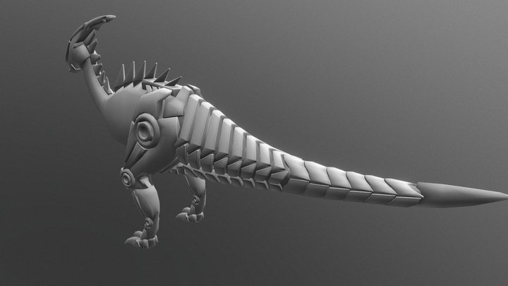 ARK tek parasaur retopology 3D printing 3D Model