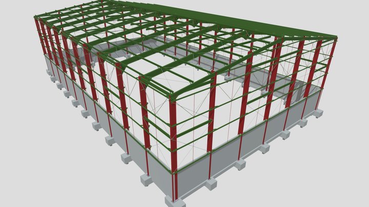 Galpao Laminado rev 01 3D Model