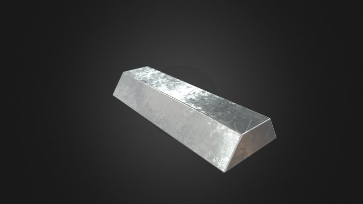 Silver Bar 3D Model