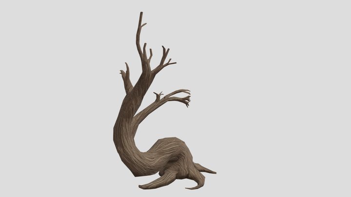 Gnarled Tree 3D Model
