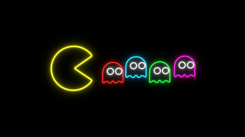 Neon Pac-Man