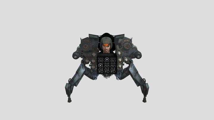 Upgraded Strider  (fanmade) 3D Model
