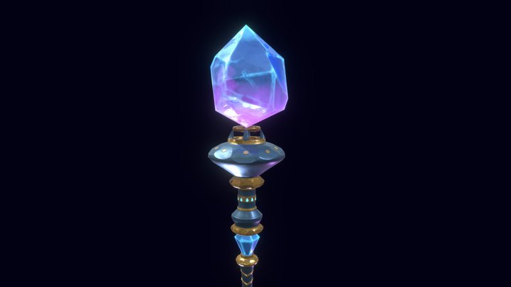 Magic Staff 3D Model