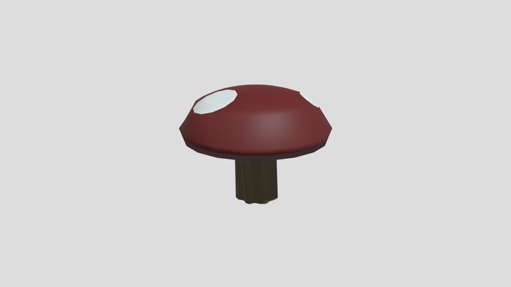 Red Shroom 3D Model