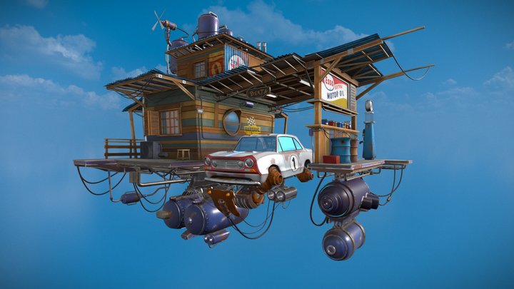 Flying-car 3D models - Sketchfab