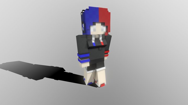Minecraft Skin: K-Chan (3D Fanart w/Animation) 3D Model