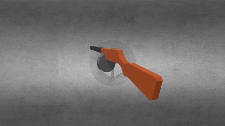 PPSH Low Poly 3D Model