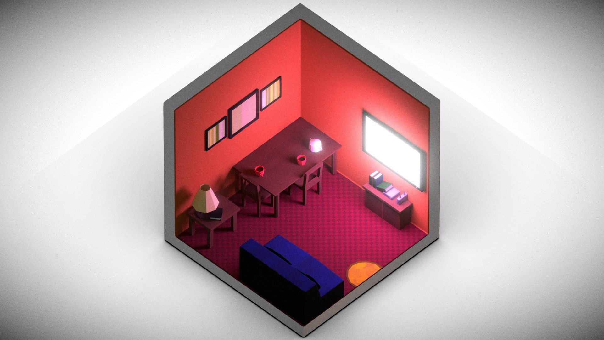 Sketchfab 3d. Изометрическая комната 3d. Комната isometric 3d. Изометрическая комната пустая. Изометрическая пвсиая комната.