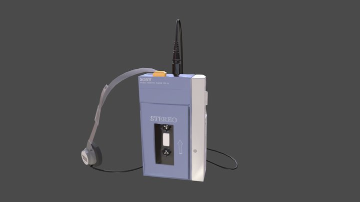 Cassette Player 3D Model