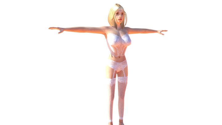 Lingerie Woman 3D Model