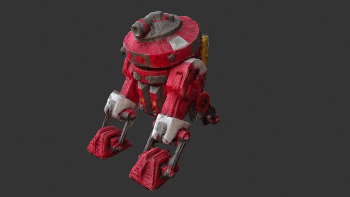 T7 01 Droid Crafted 3D Scan 3D Model