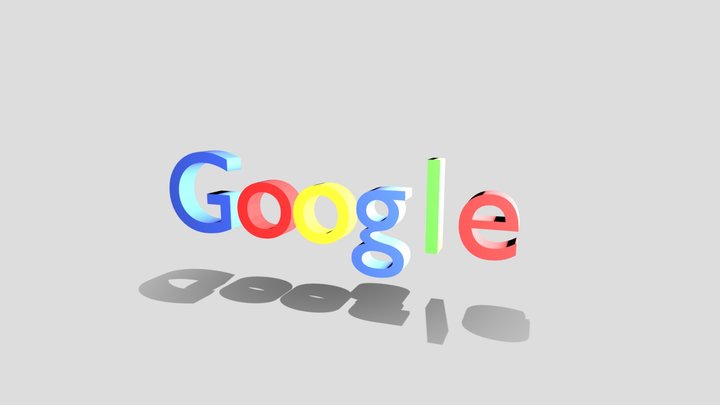 Google logo 3D Model