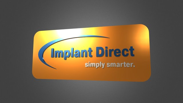 Implant Direct 3D Logo 3D Model