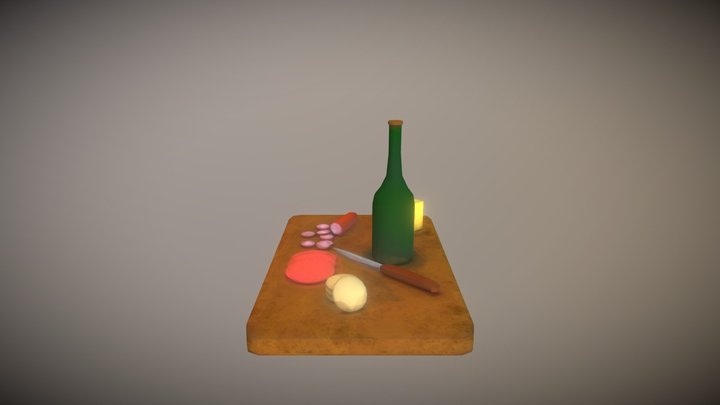 Cheese board 3D Model