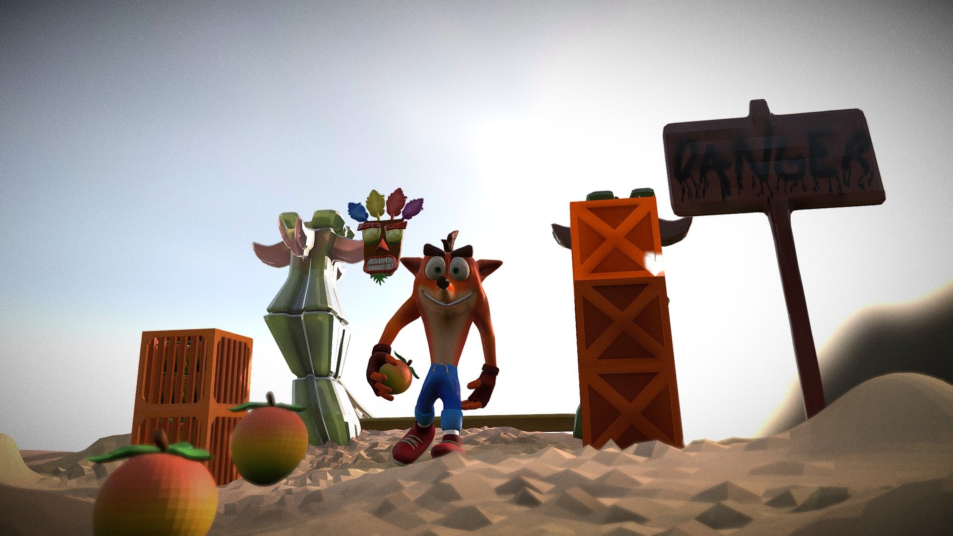 Crash Bandicoot - Road to Nowhere - 3D model by santiagozm115  (@santiagozm115) [7be85e2]