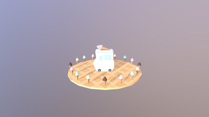 CT4APP - Ice Cream Truck 3D Model