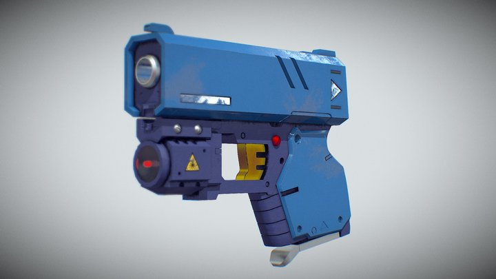 Compact Personal Defense Gun 3D Model