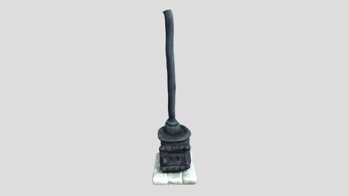 Cast Iron Furnace 3D Model
