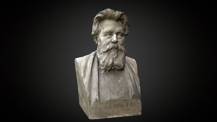 Bust Adolf von Donndorf (1835-1916) 3D Model