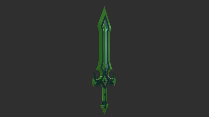 Emerald Sword 3D Model