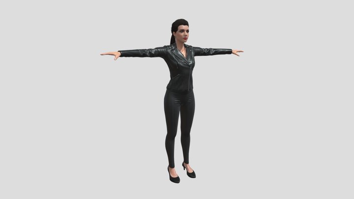 Rocker Girl 3D Model