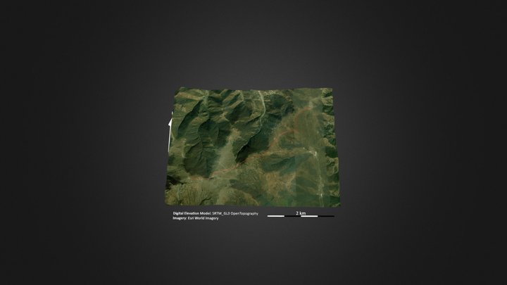 东灵山（九龙洼） – Modelo 3D gratuito STL