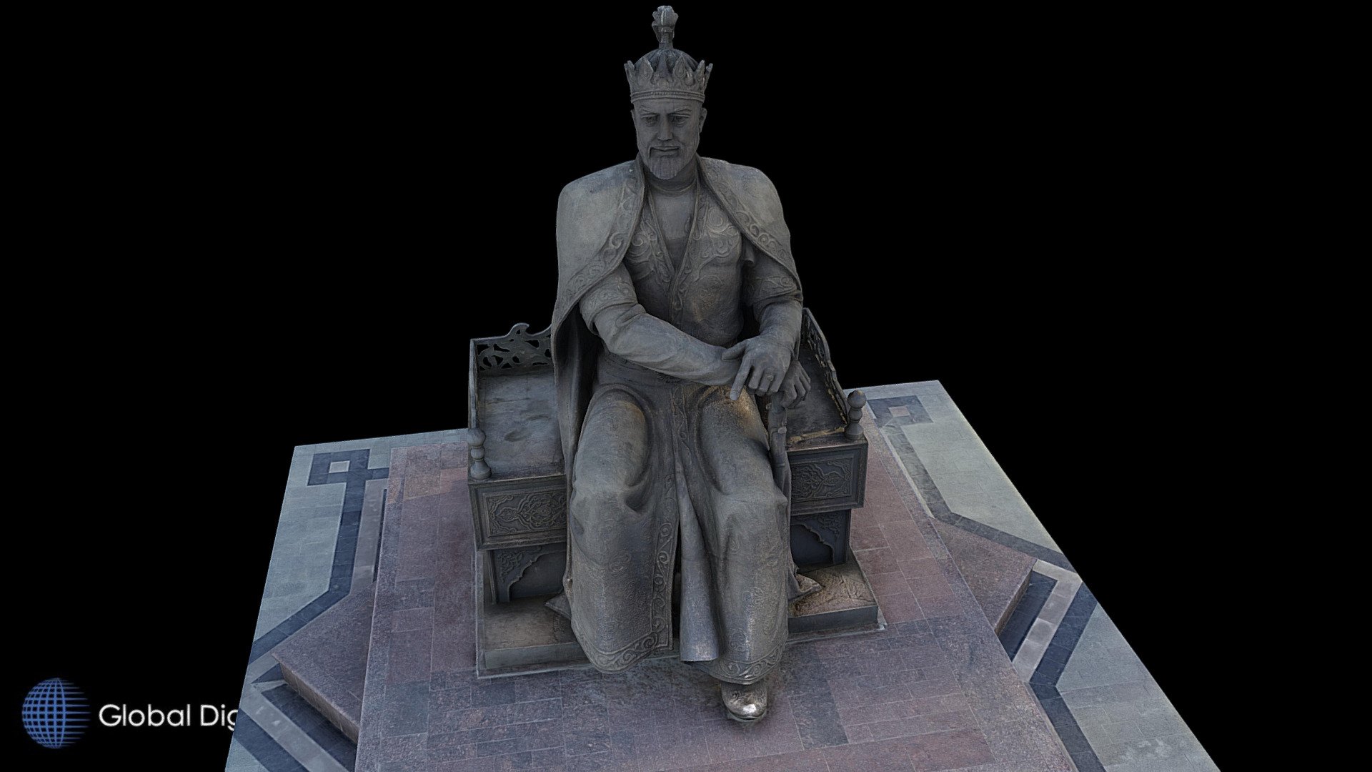Samarkand Timor Throne Statue