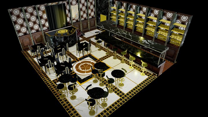 A bar at the end of time 3D Model