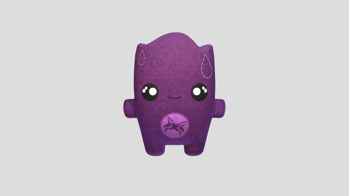 Fortnite Sprite Plush Backpack 3D Model